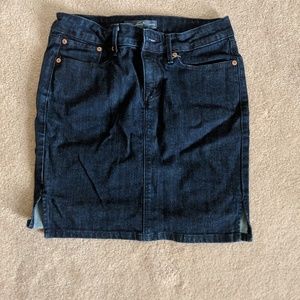 Levi jean skirt